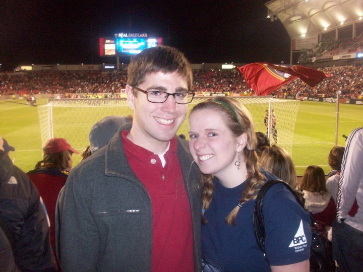 Katie and I at a RSL game